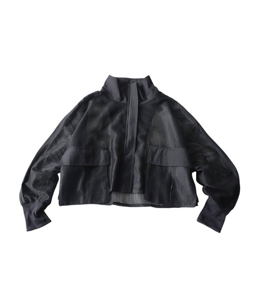 antiqua(アンティカ)の「配色 切替え メッシュ ブルゾン(ブルゾン・レディース・ブラック/グレー・ONESIZE)」の8枚目の写真