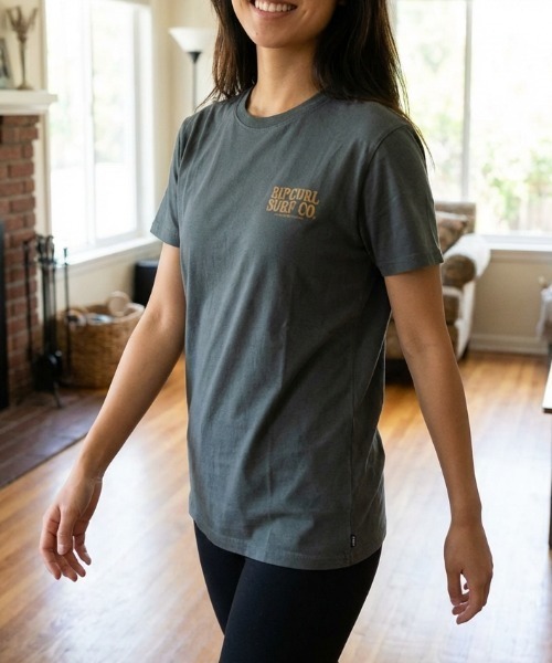 rip curl(リップカール)の「【RIPCURL(リップカール)】プリント半袖Tシャツ(Tシャツ/カットソー・レディース・グレー系その他・SMALL)」の1枚目の写真