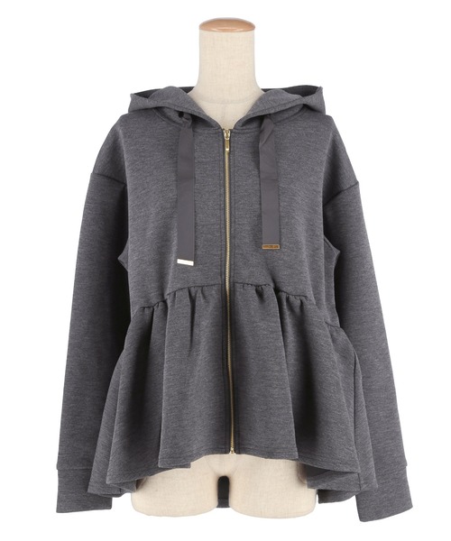 coca（coca）（コカ）の「ソフトスウェットフレアパーカー（パーカー・レディース・ブラック/チャコール・M/L）」の21枚目の写真