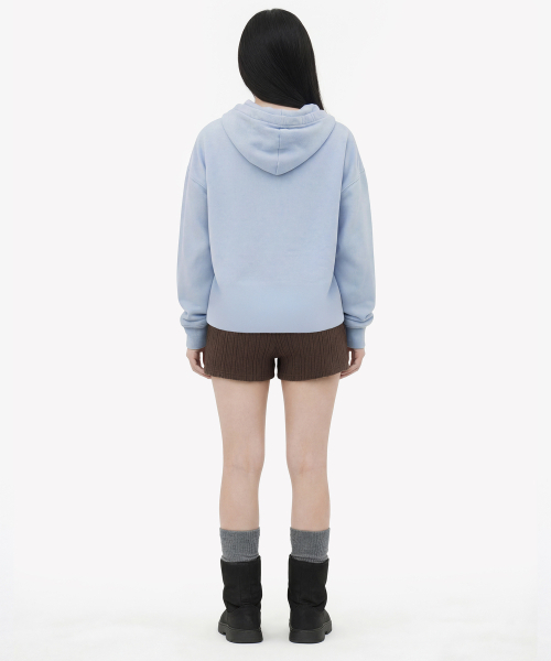 GRAVER（グレーバー）の「[UNISEX]GRAE-STAR フードパーカー_SKY BLUE（パーカー・レディース・ライトブルー・MEDIUM/LARGE/SMALL）」の9枚目の写真