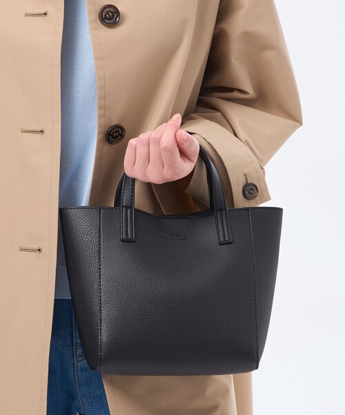 MACKINTOSH PHILOSOPHY（ﾏｯｷﾝﾄｯｼｭ ﾌｨﾛｿﾌｨｰ）の「ミニショルダースクエアトート（トートバッグ・レディース・ベージュ/シルバー・FREE）」の3枚目の写真