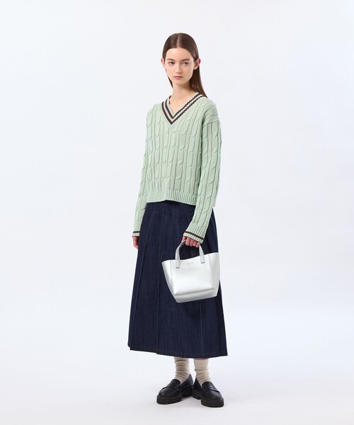 MACKINTOSH PHILOSOPHY（ﾏｯｷﾝﾄｯｼｭ ﾌｨﾛｿﾌｨｰ）の「ミニショルダースクエアトート（トートバッグ・レディース・ベージュ/シルバー・FREE）」の11枚目の写真