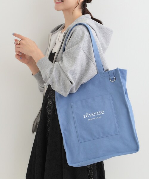 SHOO・LA・RUE(シューラルー)の「推し活もできるハンプトート【うちわが入る】(トートバッグ・レディース・ブラック/アイボリー/ライトパープル/イエロー/ブルー/グレー・00)」の17枚目の写真