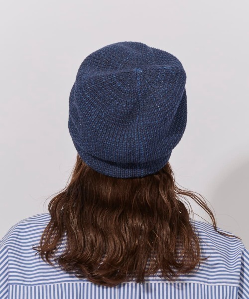 Chapeau d' O（シャポードオー）の「Chapeau d' O  C/A Mix Beret Beanie / シャポードオー（ニットキャップ/ビーニー・レディース・レッド/ホワイト/ネイビー・FREE）」の8枚目の写真