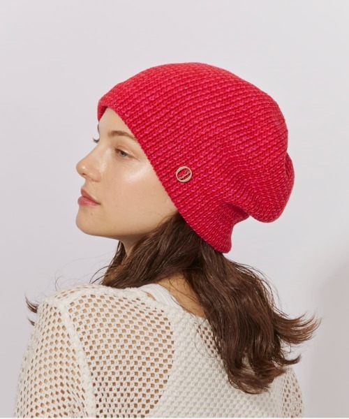Chapeau d' O（シャポードオー）の「Chapeau d' O  C/A Mix Beret Beanie / シャポードオー（ニットキャップ/ビーニー・レディース・レッド/ホワイト/ネイビー・FREE）」の13枚目の写真