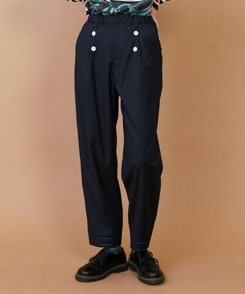 FRAPBOIS(フラボア)の「マリーナ パンツ(その他パンツ・レディース・ネイビー/グレー・1/2)」の2枚目の写真