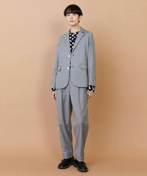 FRAPBOIS(フラボア)の「マリーナ パンツ(その他パンツ・レディース・ネイビー/グレー・1/2)」の14枚目の写真