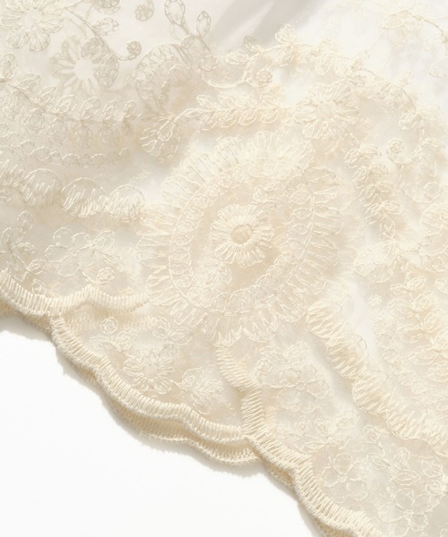 ZAKKA-BOX(ザッカボックス)の「レイヤードレーススカート(スカート・レディース・アイボリー/オフホワイト/ホワイト系その他・FREE)」の7枚目の写真