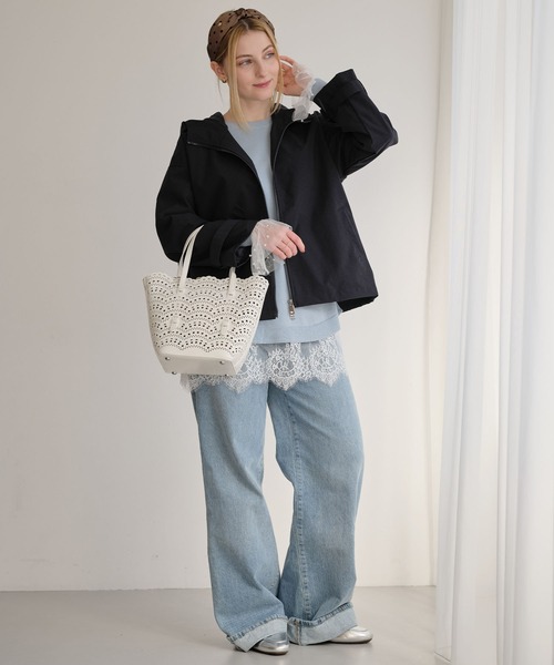 ZAKKA-BOX(ザッカボックス)の「レイヤードレーススカート(スカート・レディース・アイボリー/オフホワイト/ホワイト系その他・FREE)」の13枚目の写真