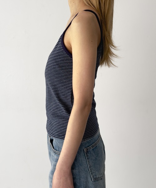 CANAL JEAN（キャナルジーン）の「SLEEK　細ボーダーアンサンブル（アンサンブル・レディース・アイボリー/ネイビー・ONE SIZE）」の17枚目の写真