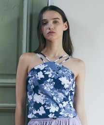 Julier flash flowerプリントキャミソール