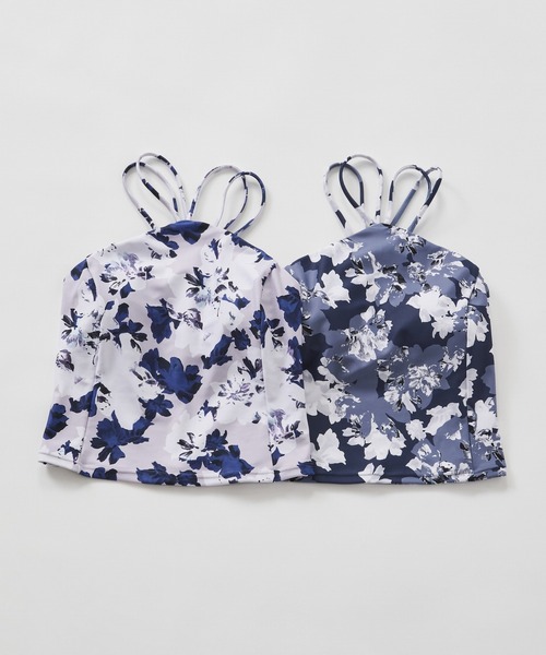 Julier Yoga and Relax(ジュリエヨガアンドリラックス)の「Julier flash flowerプリントキャミソール(キャミソール・レディース・ラベンダー/ブルー・1/0)」の4枚目の写真