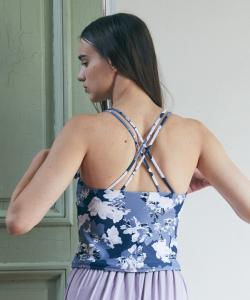 Julier Yoga and Relax(ジュリエヨガアンドリラックス)の「Julier flash flowerプリントキャミソール(キャミソール・レディース・ラベンダー/ブルー・1/0)」の6枚目の写真