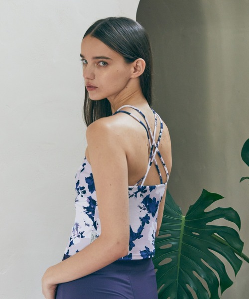 Julier Yoga and Relax(ジュリエヨガアンドリラックス)の「Julier flash flowerプリントキャミソール(キャミソール・レディース・ラベンダー/ブルー・1/0)」の13枚目の写真