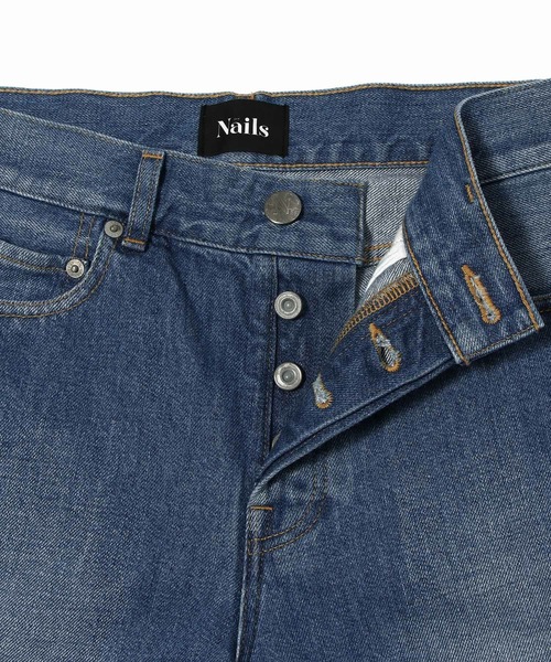 NAILS(ネイル)の「NAILS / ストレート デニムパンツ(デニムパンツ・レディース・ブルー/ブラック・25/24/23/27/26)」の4枚目の写真
