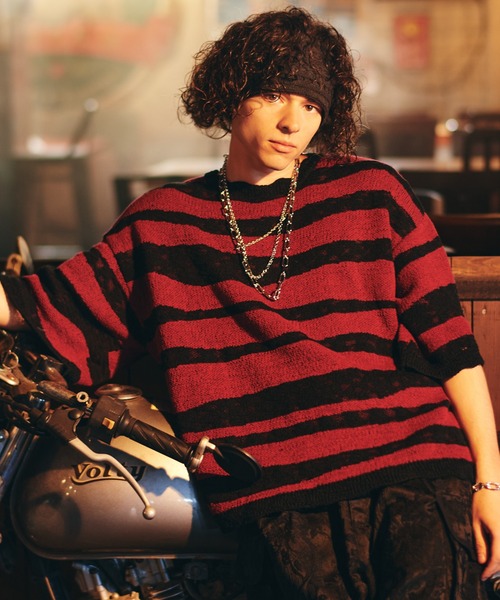 Random Border Summer Knit / ランダムボーダーサマーニット（ニット
