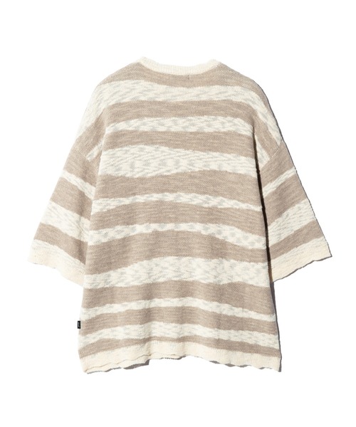 glamb(グラム)の「Random Border Summer Knit / ランダムボーダーサマーニット(ニット/セーター・メンズ・ホワイト/レッド・M/L)」の5枚目の写真