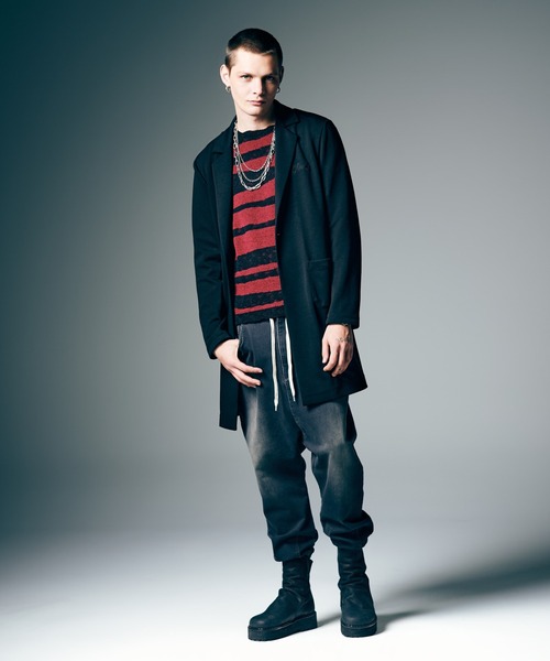 glamb(グラム)の「Random Border Summer Knit / ランダムボーダーサマーニット(ニット/セーター・メンズ・ホワイト/レッド・M/L)」の12枚目の写真