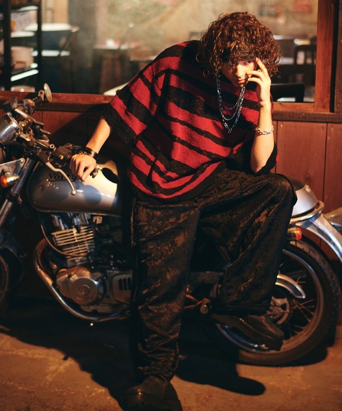 glamb(グラム)の「Random Border Summer Knit / ランダムボーダーサマーニット(ニット/セーター・メンズ・ホワイト/レッド・M/L)」の18枚目の写真