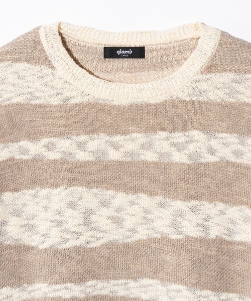 glamb(グラム)の「Random Border Summer Knit / ランダムボーダーサマーニット(ニット/セーター・メンズ・ホワイト/レッド・M/L)」の21枚目の写真