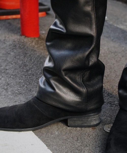 Lee（リー）の「Wrangler/ラングラー 77MWZ LEATHER【ゴートレザー】/フレアーパンツ（その他パンツ・メンズ・ブラック・28/30/32/34/36）」の14枚目の写真