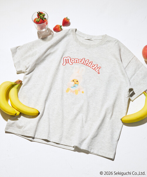 セール】限定展開 モンチッチ アソート フロント 刺繍 Tシャツ（T