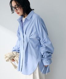 Green Parks（グリーンパークス）の「【WEB限定】ドロストシャーリングウエストタックシャツⅡ（シャツ/ブラウス）」