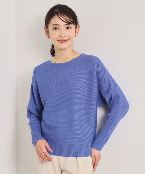 ITS'DEMO（イッツデモ）の「【洗濯機OK】花粉防止リブドルマンニット（ニット/セーター・レディース・ライトイエロー系/ピンク/ピンク系/オフホワイト/ブルー・00）」の2枚目の写真