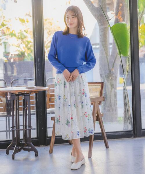 ITS'DEMO（イッツデモ）の「【洗濯機OK】花粉防止リブドルマンニット（ニット/セーター・レディース・ライトイエロー系/ピンク/ピンク系/オフホワイト/ブルー・00）」の8枚目の写真