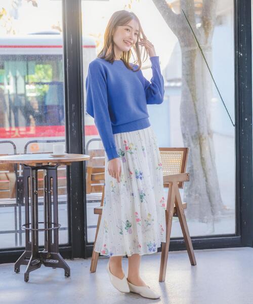 ITS'DEMO（イッツデモ）の「【洗濯機OK】花粉防止リブドルマンニット（ニット/セーター・レディース・ライトイエロー系/ピンク/ピンク系/オフホワイト/ブルー・00）」の9枚目の写真