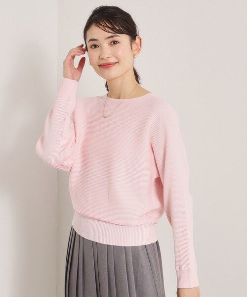 ITS'DEMO（イッツデモ）の「【洗濯機OK】花粉防止リブドルマンニット（ニット/セーター・レディース・ライトイエロー系/ピンク/ピンク系/オフホワイト/ブルー・00）」の18枚目の写真