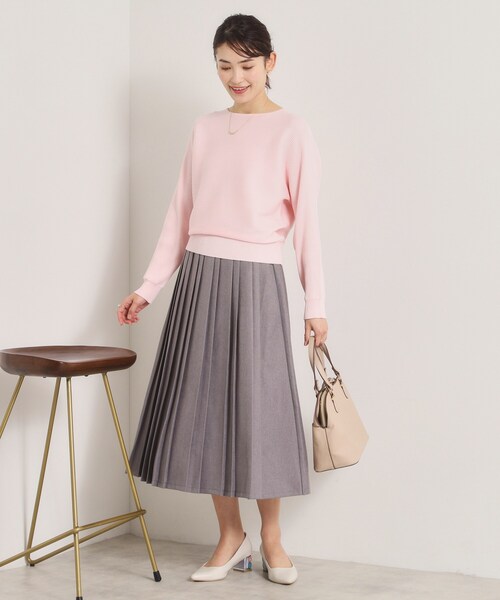 ITS'DEMO（イッツデモ）の「【洗濯機OK】花粉防止リブドルマンニット（ニット/セーター・レディース・ライトイエロー系/ピンク/ピンク系/オフホワイト/ブルー・00）」の19枚目の写真