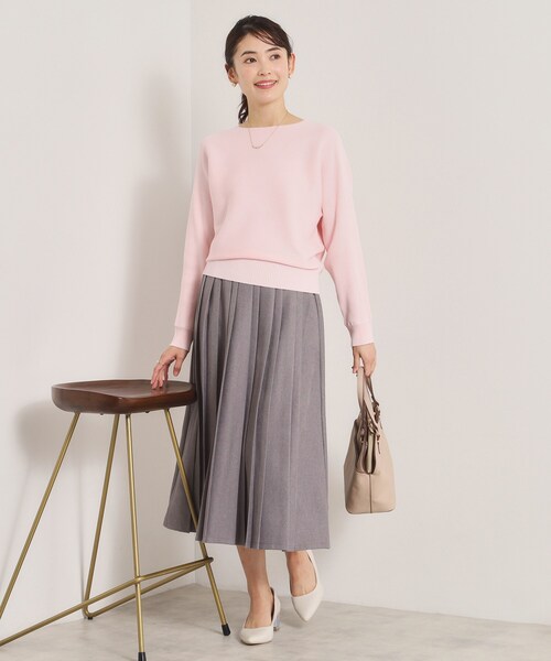 ITS'DEMO（イッツデモ）の「【洗濯機OK】花粉防止リブドルマンニット（ニット/セーター・レディース・ライトイエロー系/ピンク/ピンク系/オフホワイト/ブルー・00）」の20枚目の写真