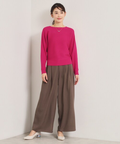 ITS'DEMO（イッツデモ）の「【洗濯機OK】花粉防止リブドルマンニット（ニット/セーター・レディース・ライトイエロー系/ピンク/ピンク系/オフホワイト/ブルー・00）」の12枚目の写真