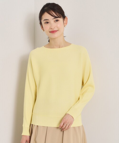 ITS'DEMO（イッツデモ）の「【洗濯機OK】花粉防止リブドルマンニット（ニット/セーター・レディース・ライトイエロー系/ピンク/ピンク系/オフホワイト/ブルー・00）」の19枚目の写真