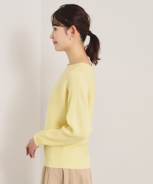 ITS'DEMO（イッツデモ）の「【洗濯機OK】花粉防止リブドルマンニット（ニット/セーター・レディース・ライトイエロー系/ピンク/ピンク系/オフホワイト/ブルー・00）」の20枚目の写真