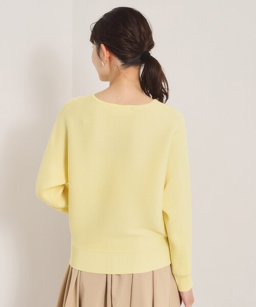 ITS'DEMO（イッツデモ）の「【洗濯機OK】花粉防止リブドルマンニット（ニット/セーター・レディース・ライトイエロー系/ピンク/ピンク系/オフホワイト/ブルー・00）」の21枚目の写真