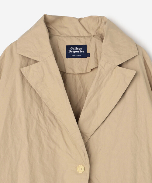 GALLEGO DESPORTES(ギャレゴデスポート)の「GALLEGO DESPORTES | 1ボタンコート WOMEN(チェスターコート・レディース・ネイビー/ベージュ・S)」の9枚目の写真