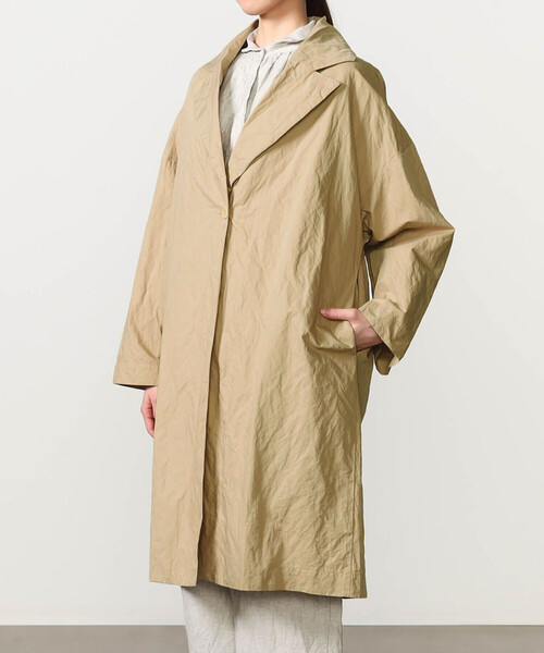 GALLEGO DESPORTES(ギャレゴデスポート)の「GALLEGO DESPORTES | 1ボタンコート WOMEN(チェスターコート・レディース・ネイビー/ベージュ・S)」の5枚目の写真
