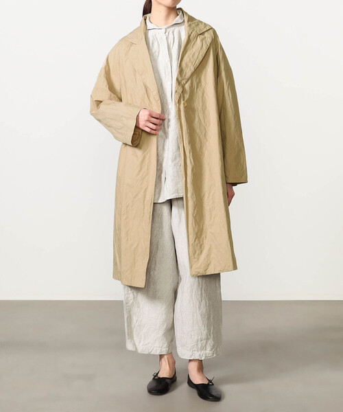 GALLEGO DESPORTES(ギャレゴデスポート)の「GALLEGO DESPORTES | 1ボタンコート WOMEN(チェスターコート・レディース・ネイビー/ベージュ・S)」の6枚目の写真