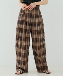 NOMINE | 【セットアップ対応】チェック タックパンツ(その他パンツ)