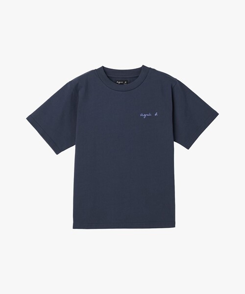 agnes b.(アニエスベー)の「ミニロゴ コットン 半袖 Tシャツ "Christof"(Tシャツ/カットソー・レディース・ブルー系その他・1/3/2)」の1枚目の写真