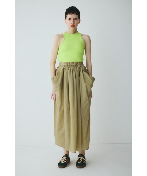 HeRIN.CYE(ヘリンドットサイ)の「Volume nylon skirt ボリュームナイロンスカート(スカート・レディース・カーキ/ブラック/ライトグレー・FREE)」の3枚目の写真