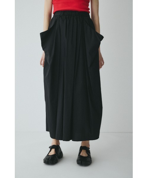 HeRIN.CYE(ヘリンドットサイ)の「Volume nylon skirt ボリュームナイロンスカート(スカート・レディース・カーキ/ブラック/ライトグレー・FREE)」の4枚目の写真