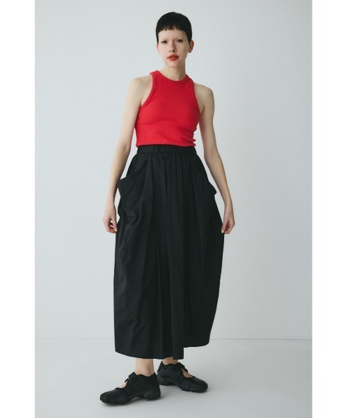 HeRIN.CYE(ヘリンドットサイ)の「Volume nylon skirt ボリュームナイロンスカート(スカート・レディース・カーキ/ブラック/ライトグレー・FREE)」の5枚目の写真