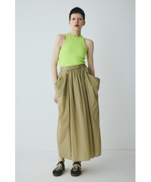 HeRIN.CYE(ヘリンドットサイ)の「Volume nylon skirt ボリュームナイロンスカート(スカート・レディース・カーキ/ブラック/ライトグレー・FREE)」の12枚目の写真