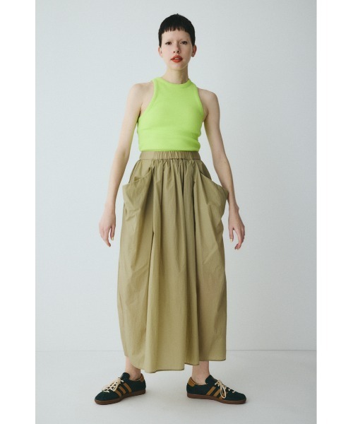 HeRIN.CYE(ヘリンドットサイ)の「Volume nylon skirt ボリュームナイロンスカート(スカート・レディース・カーキ/ブラック/ライトグレー・FREE)」の13枚目の写真