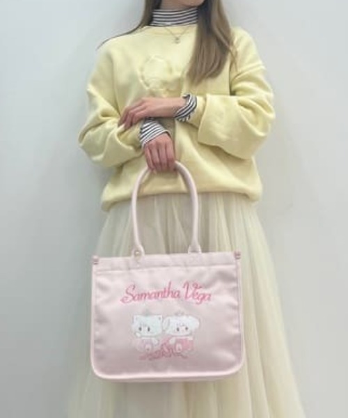 SAMANTHAVEGA(サマンサベガ)の「Lil ala mode×SAMANTHAVEGAコレクション キャンバストートバッグ(トートバッグ・レディース・ピンク・FREE)」の1枚目の写真