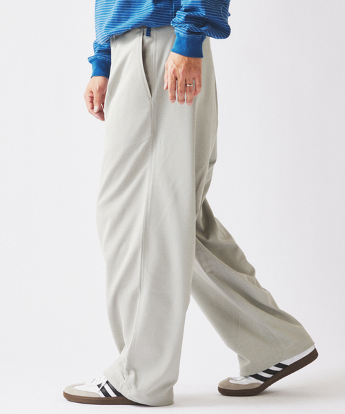 JOURNAL STANDARD relume（ジャーナルスタンダード　レリューム）の「TRメッシュ オーバーパンツ (セットアップ対応可能)（スラックス・メンズ・グレー/ブルー/アイボリー・MEDIUM/SMALL/LARGE）」の4枚目の写真