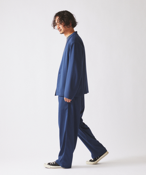 JOURNAL STANDARD relume（ジャーナルスタンダード　レリューム）の「TRメッシュ オーバーパンツ (セットアップ対応可能)（スラックス・メンズ・グレー/ブルー/アイボリー・MEDIUM/SMALL/LARGE）」の7枚目の写真